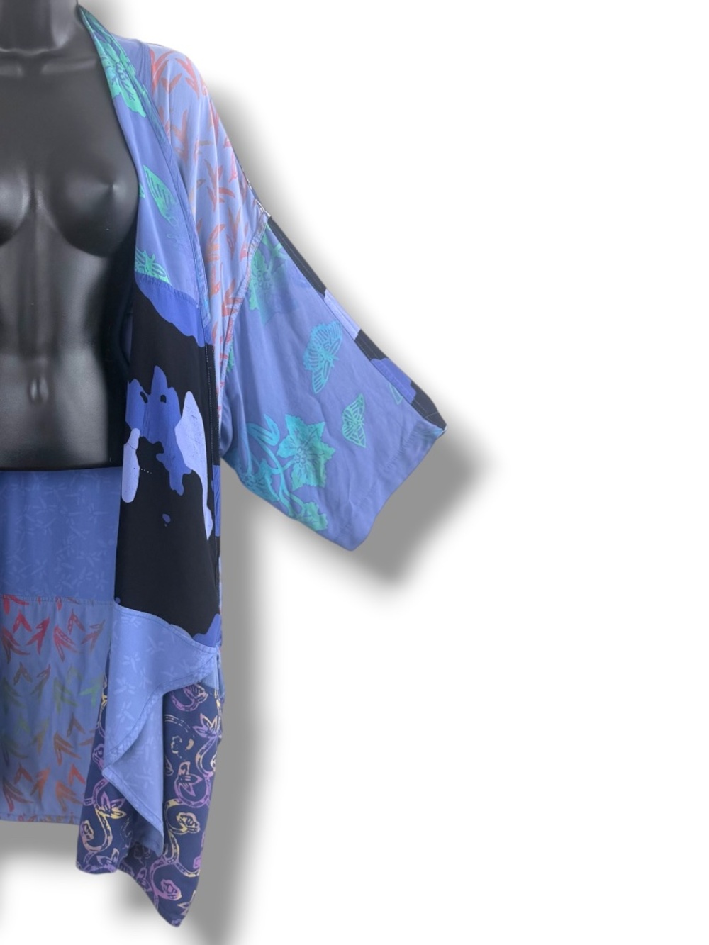 wild thing wild woman wearable art batik kimono oversized boho lagenlook artisan - Picture 2 of 13